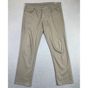 Aviator Jeans Mens 36x32 Beige Khaki Straight Denim Pants Casual Made USA